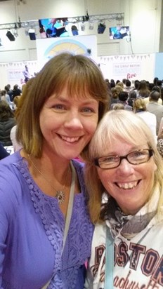 Carol and Lou at the bake off show London