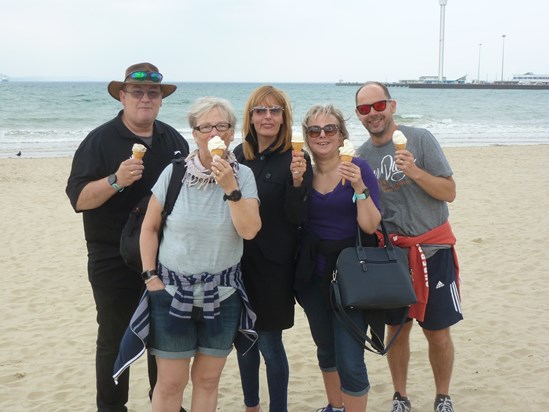 We had to have ice creams on the beach as we were at the seaside