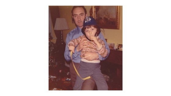 Doting Dad with little Rob - January 1973