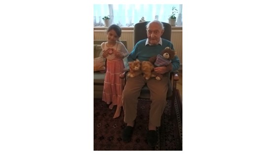 Nonno on his 88th birthday (with granddaughter Lowena) - 28 February 2016!