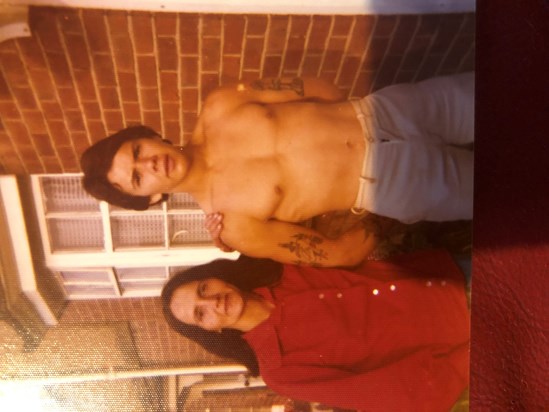 Gary & mum at Barrett Road . Early 1970’s x together again x