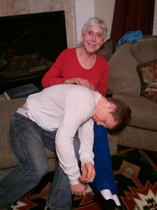 Grandma and Derryk~ Just like old times.