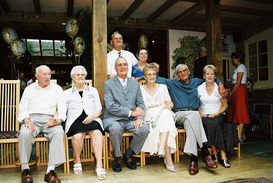 Reg with his siblings and their partners. You will always be in our hearts Reg, love Jim and Jean