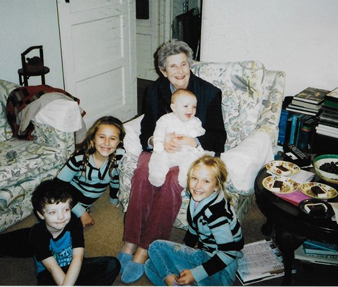 With the grandchildren, 2012