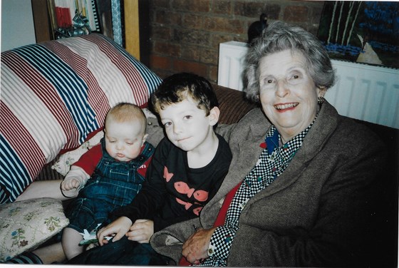 Grandma with Rory and Cam