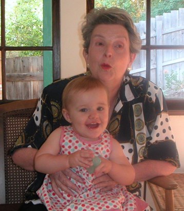 Grandma with Julia in California