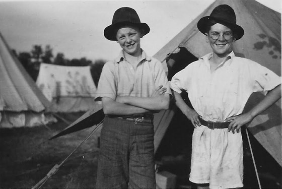 Dad Boy's Camp 1943 With Alan