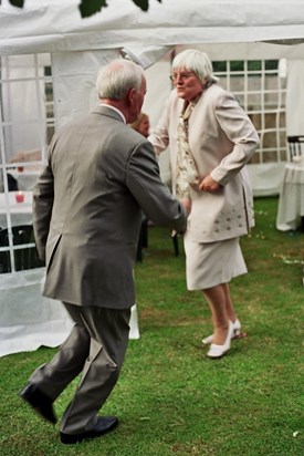 10 07 2004   Dad & Helen at Sophie's Wedding