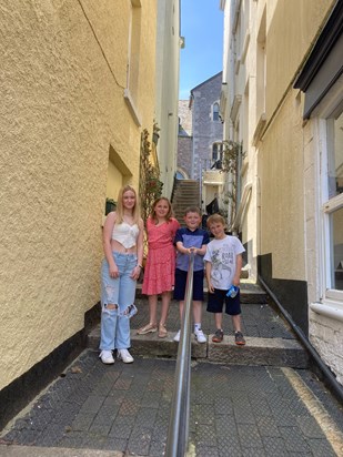 The Grandkids at Dartmouth saying a final farewell to Grandad