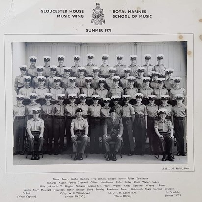 Gloucester House RMSM Deal 1971. Steve's in the front row. 