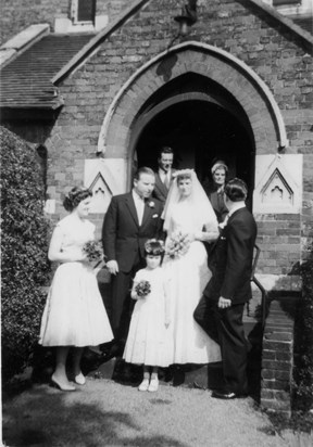 Betty and Den Adams Wedding - 12 April 1958
