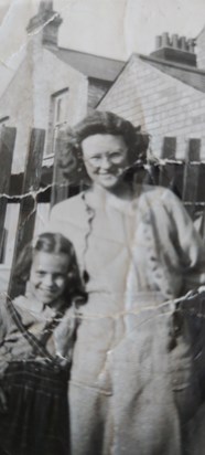 Mum with her half-sister, Mary.