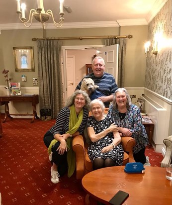 At Farthing Court with Sally, Rick & Lucy