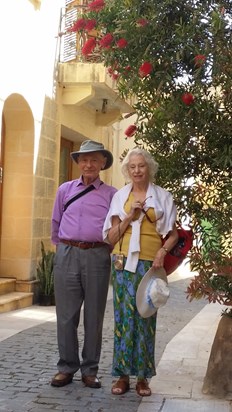 Tad and Ethne in Gozo, 2018