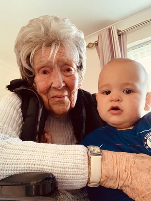 2019. With 2nd Great Grandchild Henley James Alan Macer