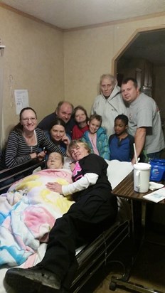 Mommy with some of her kids and grandkids