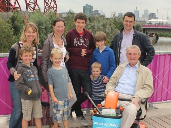 Jim and family at the London Olympics