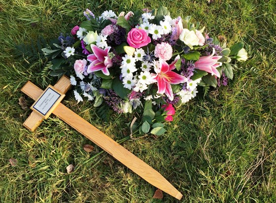 Floral tribute for Jo Ross