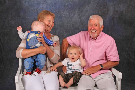 Mike and Jill with their Grandson's