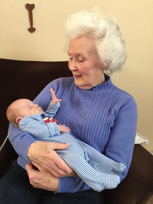 When Great Great Auntie Iris met Theo xx