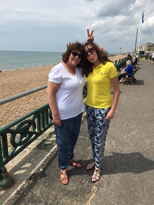 In good days, me and mum messing around in one of her jokey moods 😁❤️ Brighton xx