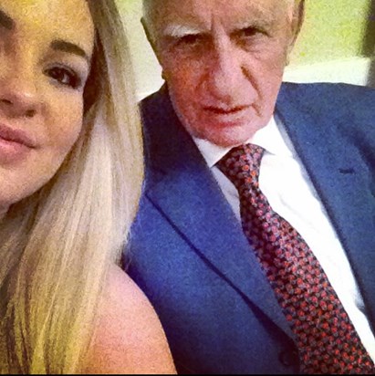 Grandad and Zara on his 80th!