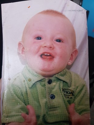You as a baby, beautiful happy wee boy 