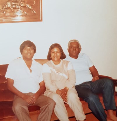 80s South Africa with younger brother Chris and late elder brother Sam.