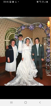 Mum at my wedding 1991