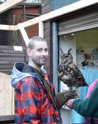 Falconry: With a massive owl