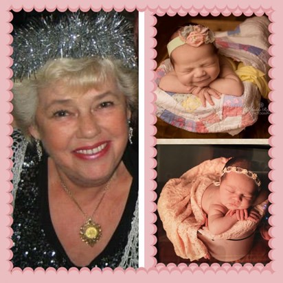 Great Granny Liz & Great Granddaughter  Alissia Elizabeth Moore, think she has your smile mum!!