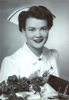 Janet after graduating from nursing.