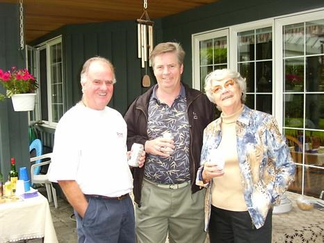 Janet with Dave Crawford & Mike Rogers at Bardal Family Picnic