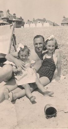 Grandad, Mum & Auntie Sue circa 1951