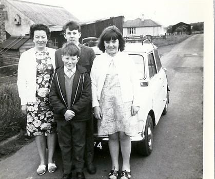 My granny, my uncle Ian, my dad and my auntie Margaret