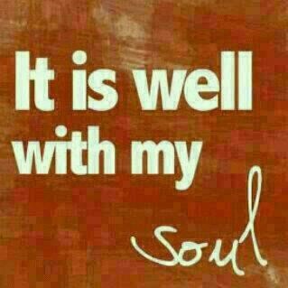 Yes, it is well with your soul brother.  Amen!