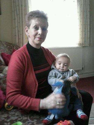 Mum with Rhys when he was innocent 