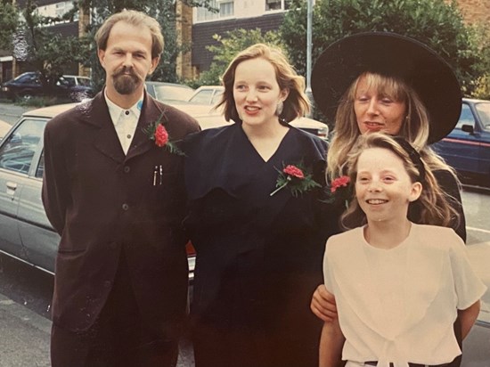 Jess at Mickey French's wedding in 1989  : )