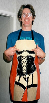 Del in his apron