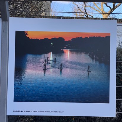 One of Dad's photographs currently on display in a public gallery in Putney, London  