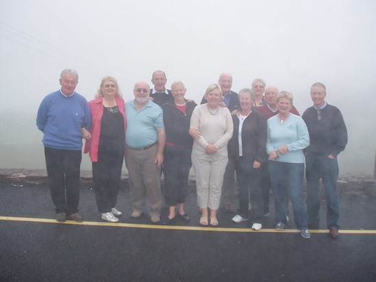 A moist day in Ireland with Jim, our outstanding golf tour organiser.