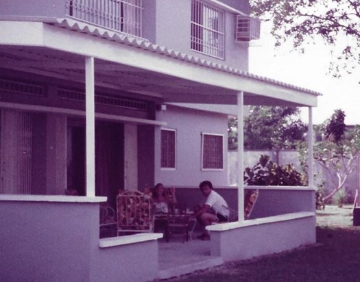 Jim & Judy patio Ikeja 1981