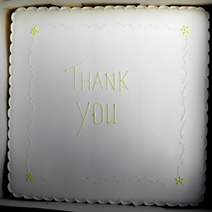 Cake for the (100!) staff & residents of Parklands House