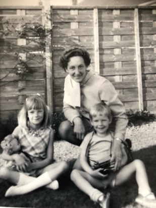 Mum, Sallie and Simon - early 1970's