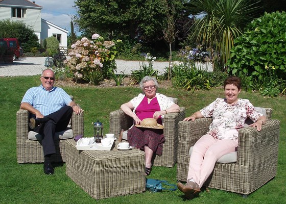 Relaxing on holiday in Cornwall