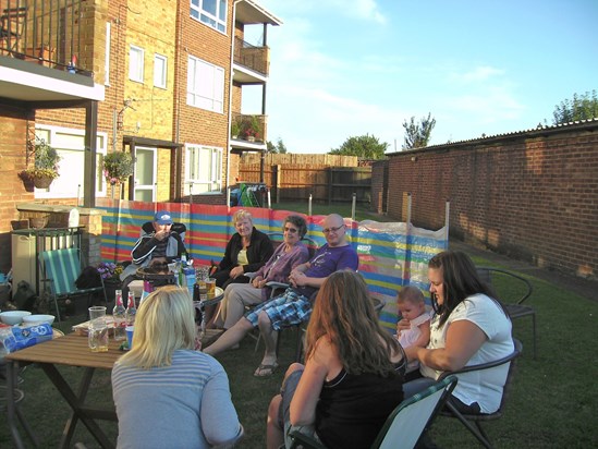 In loving memory of happy days at a BBQ with your neighbours at Vigilant Flats in 2014