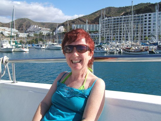 Carol   On The Boat Trip   Gran Canaria   New Year's Eve 2009