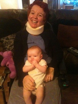 Very Proud Nanna Carol   With Baby   February 2011