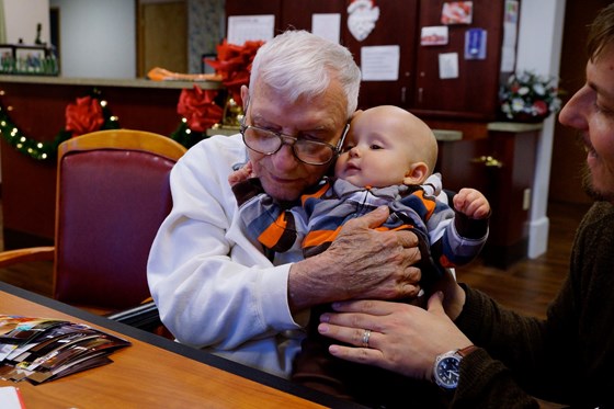 Henry and Great-Grandpa Poppy