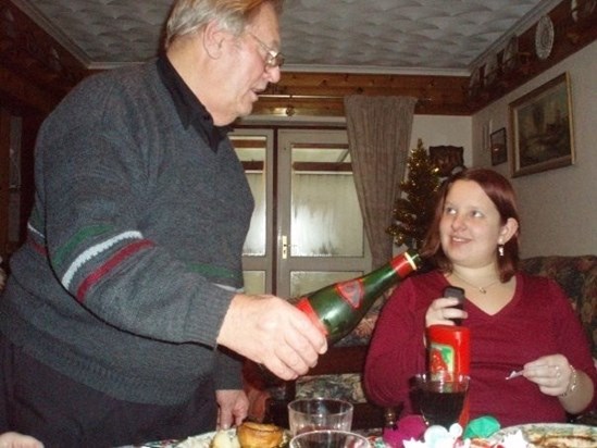 You giggled with grandad when you were both with us, am sure its no different now. Xx love you both.